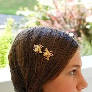 Anthropologie | Accessories | Golden Bee Hairpin Set Of 2pcs 